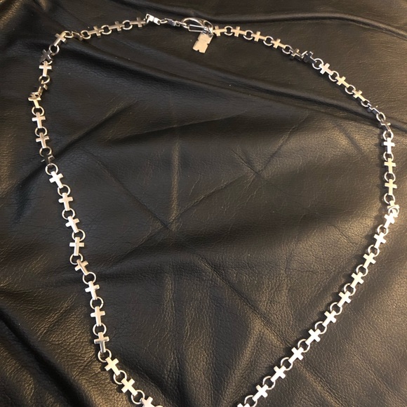 Black & Blue Jewelry Co stainless CROSS necklace - Picture 2 of 5